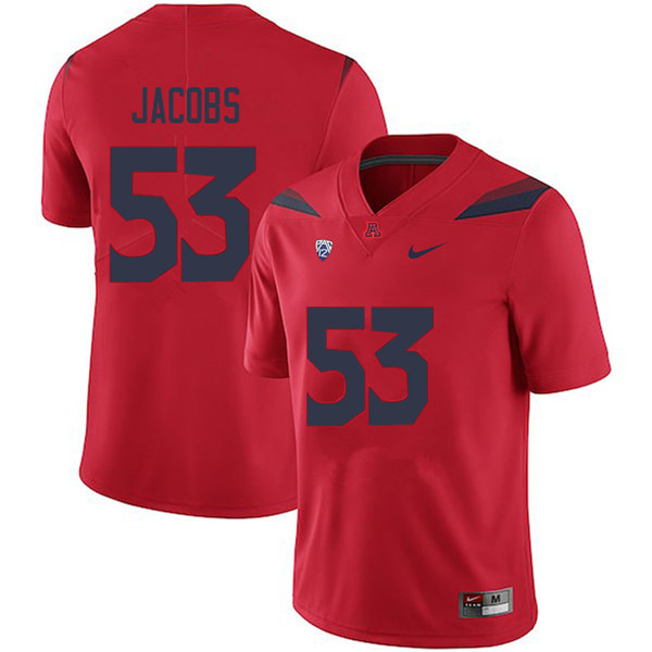 Men #53 Jon Jacobs Arizona Wildcats College Football Jerseys Sale-Red